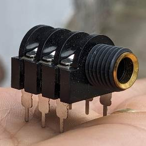 jack 6 ly gắn bo mạch amply 6 chân