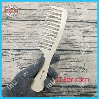 HCM - Lược lúa mì thiên nhiên răng thưa 21.8cm