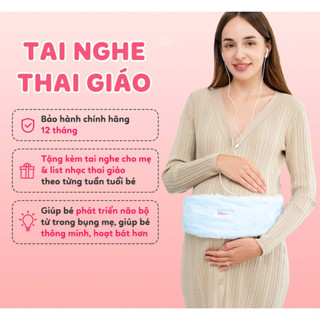 Tai nghe thai giáo cho bé, giúp thai nhi thông minh từ trong bụng, hỗ trợ thai giáo, tặng kèm tai nghe cho mẹ bầu