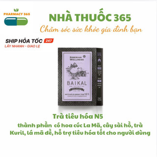 [Trà tiêu hóa N5] Thực phẩm bảo vệ sức khỏe Trà thảo mộc Baikal tea collection Herbal tea N5  -30 túi - Date 2024-2025