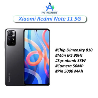 Điện thoại Xiaomi Redmi Note 11 5G RAM 6/128GB chip Dimesity 810 màn 90Hz