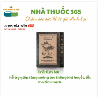 [Tim mạch N8] Trà thảo mộc Siberian Baikal tea collection - Herbal tea N8 – Trà tim mạch – 30 túi – Date 2024