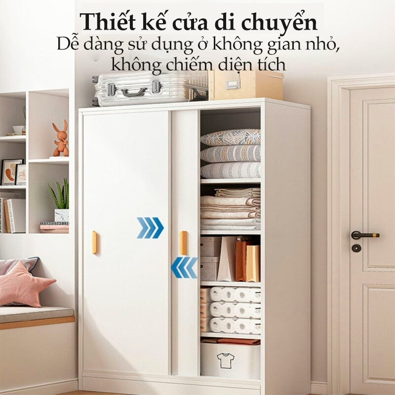 ALVIN Tủ Treo Quần Áo Đa Năng Cửa trượt-Gỗ MDF Phong Cách Hiện Đại Dễ Dàng Tháo Lắp Nhiều kích cỡ | BigBuy360 - bigbuy360.vn
