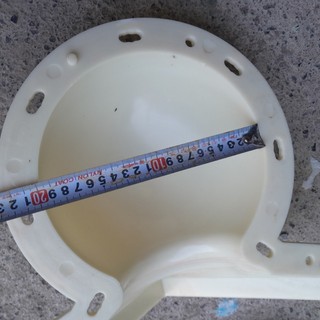 Khuôn đúc quả bóng, trang trí trụ rào, đầu cột đường kính bóng 20cm đế vuông 21cm chất liệu nhựa abs