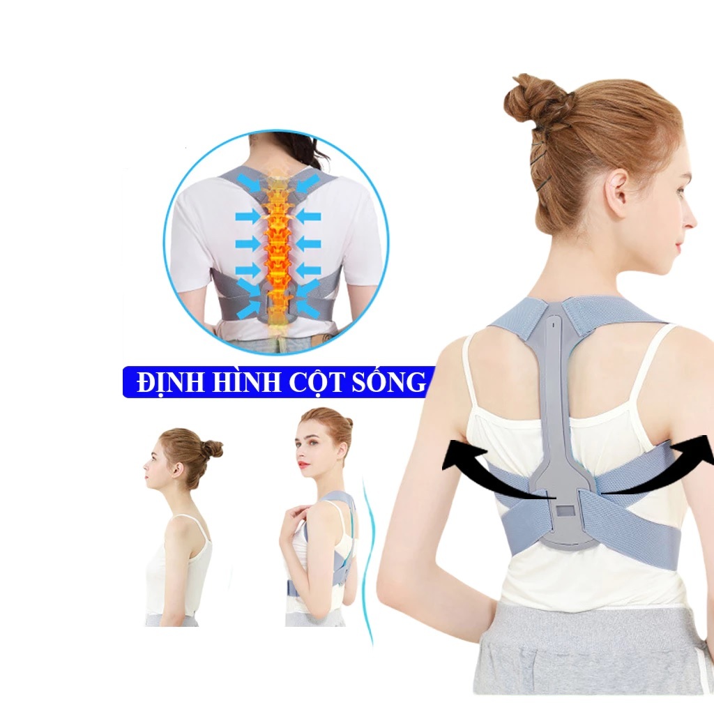 Đai chống gù lưng nam nữ cho mọi lứa tuổi cố định cột sống, điều chỉnh tư thế hiệu quả