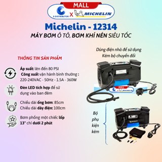 [HỎA TỐC] Máy bơm lốp xe khẩn cấp Michelin 12314 - Hàng chính hãng