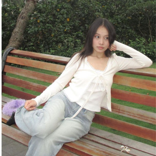 Set áo cardigan tay dài kèm áo 2 dây mùa đông 2024 vải len tăm cao cấp  Sweeties MA338 Noiree