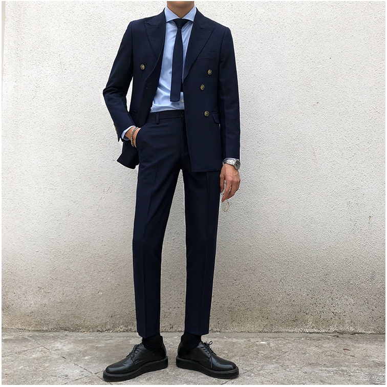 Blazer, Bộ Vest Nam KAI Store Vest, Blazer Nam Đẹp,Đơn Giản Trẻ Trung Áo Vest  6 Nút Tối Màu BL14