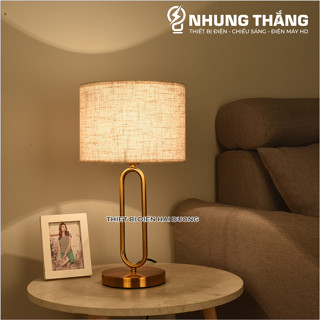 Đèn Ngủ Để Bàn S3067 - Khung Kim Loại Hình Chữ U - Kiểu Dáng Sang Trọng - Tặng Kèm Bóng Led - Bảo Hành 12 Tháng