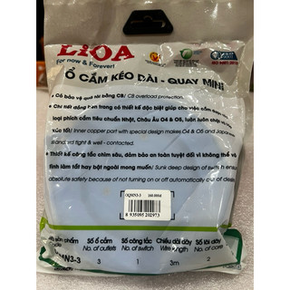 Ổ cắm  quay LIOA mini dây 3m - 2200W