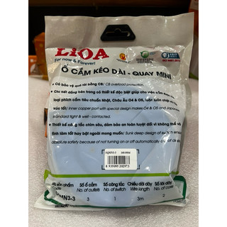 Ổ cắm  quay LIOA mini dây 3m - 2200W
