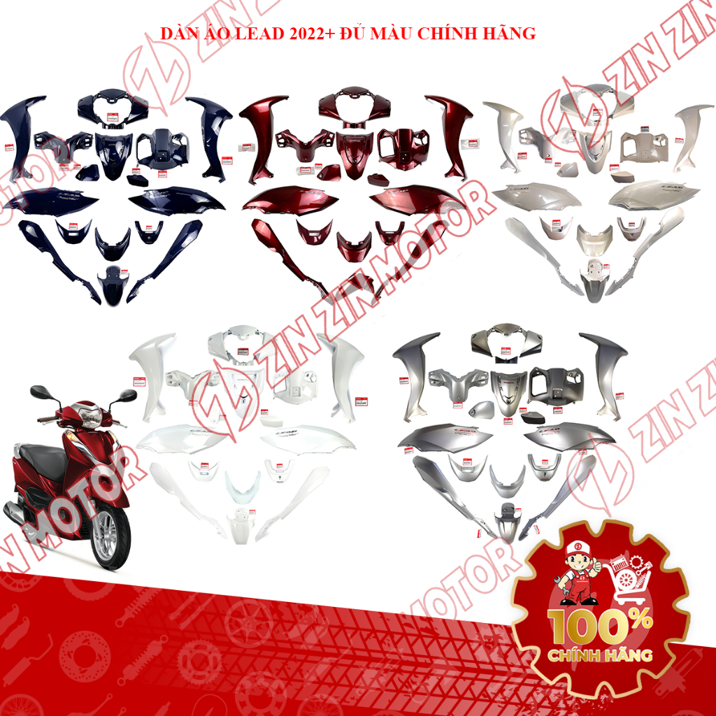  Dàn Áo Xe Lead 2022 2023+ Zin Đủ Màu Chính Hãng - ZZM 