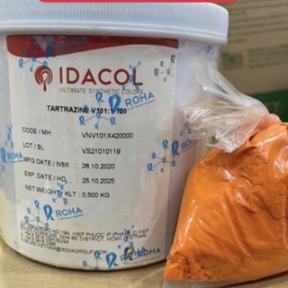 Bột màu thực phẩm vàng chanh (TARTRAZINE)- Bột màu thực phẩm Ấn độ idacol color