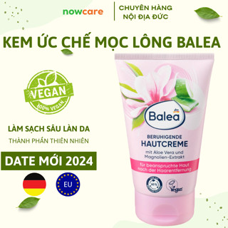 [CÓ CHE TÊN] Kem ức chế lông mọc chậm dưỡng da sau wax lông, cạo lông Balea Đức - Date mới Đủ Bill