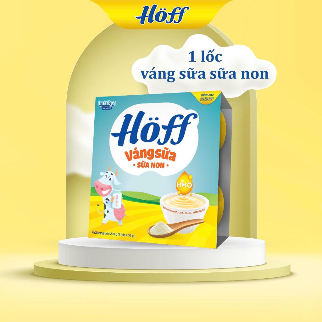 Váng sữa Hoff vị sữa non cho bé 1 lốc (55g x 4 hộp)