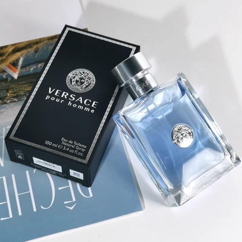 Nước hoa nam chính hãng VER.SACE POUR HOM.ME, dầu thơm 100ml độ lưu hương lâu mùi nam tính tinh tế cuốn hút QZ79