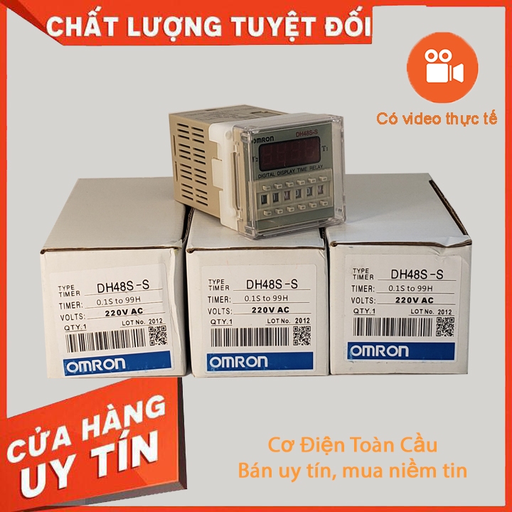 Rơle thời gian (Timer) Omron DH48S-1Z DH48S-2Z, DH48S-S (Kèm đế) Relay thời gian Công tắc hẹn giờ