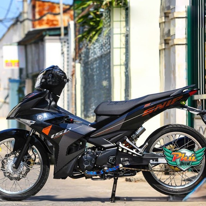 Tem Rời Exciter 150 Sniper đen cam (V)