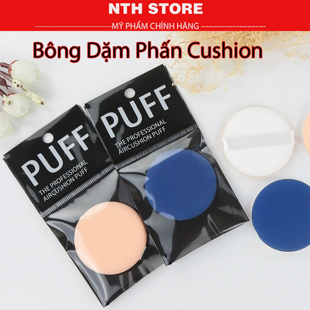 Mút dặm phấn nước Cushion,Bông dặm phấn phủ mềm mịn