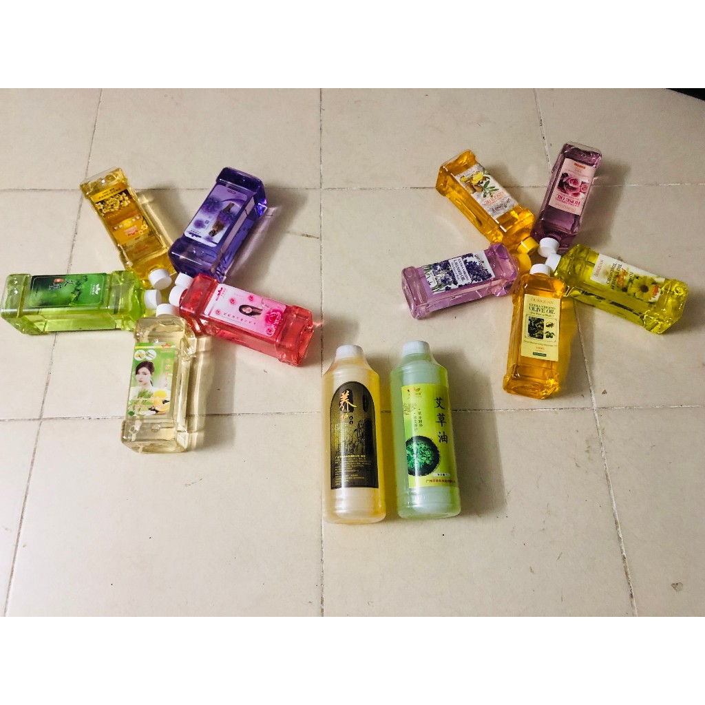 Dầu ngải cứu massage body dùng trong spa đông y và thẩm mỹ viện - Chai 1 Lít