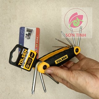 Bộ lục giác xếp 8 cây thép cr-v tolsen 20068