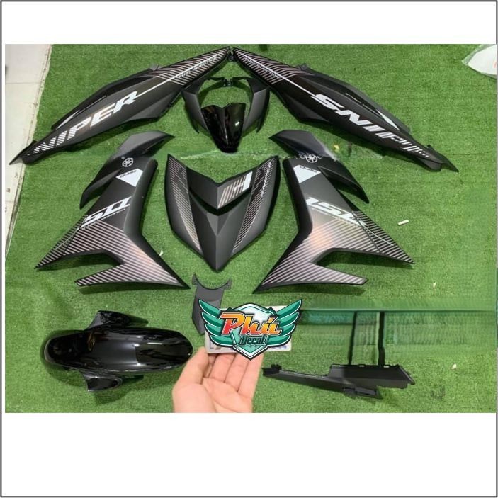 Tem Exciter 150 Sniper Trắng đen nhám (B)