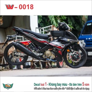 Tem rời Exciter 150 đỏ đen  2022