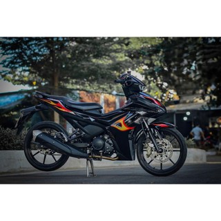 Tem rời Exciter 155 đen lửa