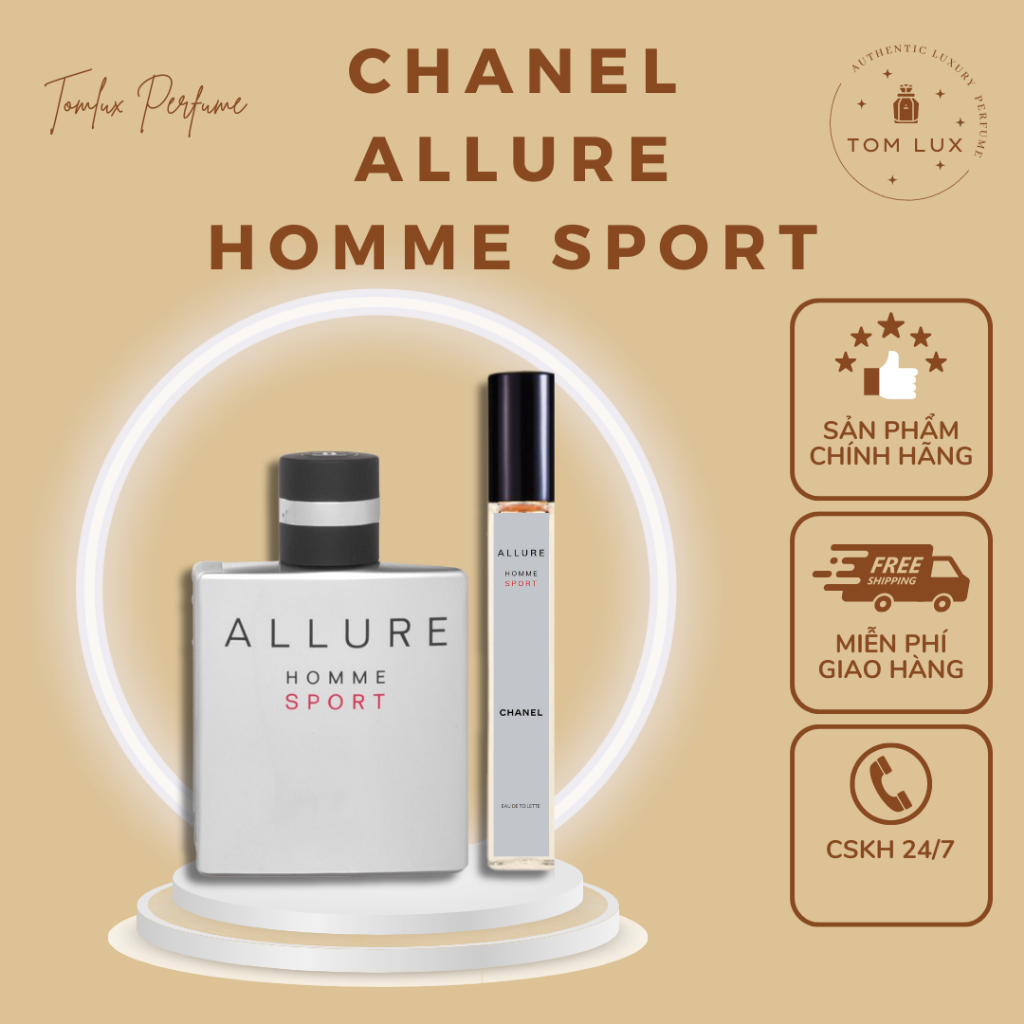 (MẪU THỬ) Nước Hoa Nam Allure EDT TomLux 10ml