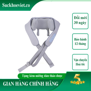 Máy massage xoa bóp cổ vai gáy, Đai mát xa đa năng cổ vai gáy, chân đùi