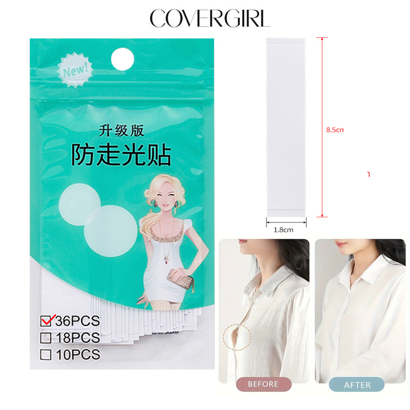 COVERGIRL - 36pcs Băng dính thời trang trong suốt cố định quần áo - bền cả ngày và nhẹ nhàng trên da