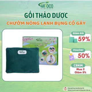 Túi Chườm Thảo Dược Hatoco Chườm Nóng Lạnh Đa Năng, Giảm Đau Mỏi Cổ Vai Gáy, Giảm Căng Cứng Cơ