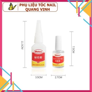 Cặp keo bê tông dán đá dán móng waloc (chính hãng có tem)