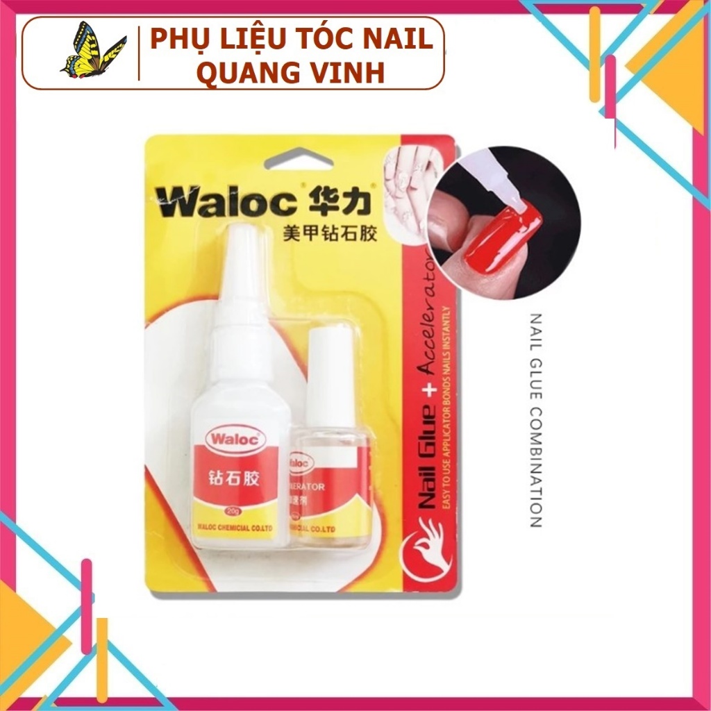 Cặp keo bê tông dán đá dán móng waloc (chính hãng có tem)