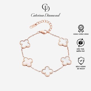 Vòng tay nữ Caterina Diamond Four Leaf Clovers Bracelet Rose Gold 2026RG