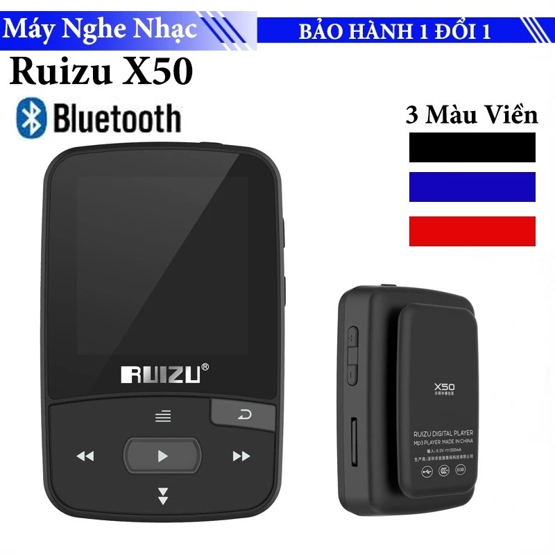 Máy nghe nhạc Mp3 thể thao bluetooth 4.0 RUIZU X50 8GB