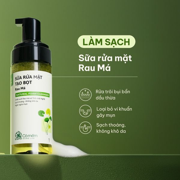 Bộ Chăm Sóc Da Sạch Sâu Dưỡng Da Mềm Mịn Gồm Kem Dưỡng Da Bọt Rửa Mặt Cỏ Mềm