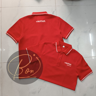 Áo thun ĐP Viettel Telecom nam nữ màu đỏ, trắng, đen đủ size, Vải đẹp, không ra màu - BONShop94