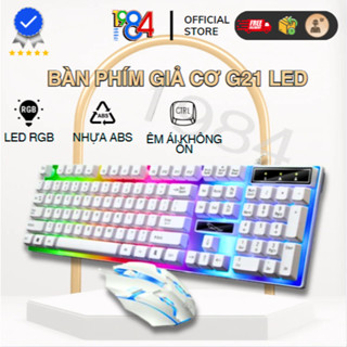 Bàn phím G21 LED giả cơ game chuyên dụng màu Trắng