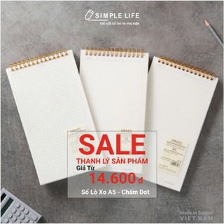 Sổ Lo Xo Bìa Nhựa Trong Lật Dọc Aibasic A5/FREESIZE (120 trang), A6 (160 trang) 100gsm Futurebook