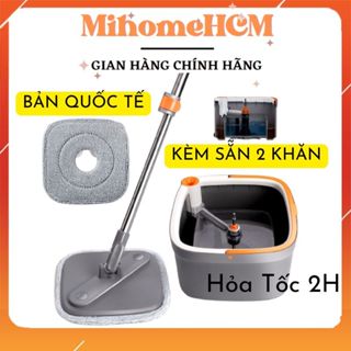 Bộ cây lau nhà ZOLELE M16 360 độ tự vắt 2 ngăn tách riêng nước bẩn - BH 6 THÁNG
