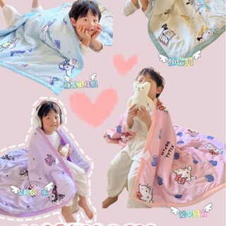 Chăn Trẻ Em, Chăn Cotton Đũi Kuromi Cho Bé Kích Thước 1m1x1m5 , Mền Cho Bé Chất Liệu Đũi Cotton Thoáng Mát Mềm Mại