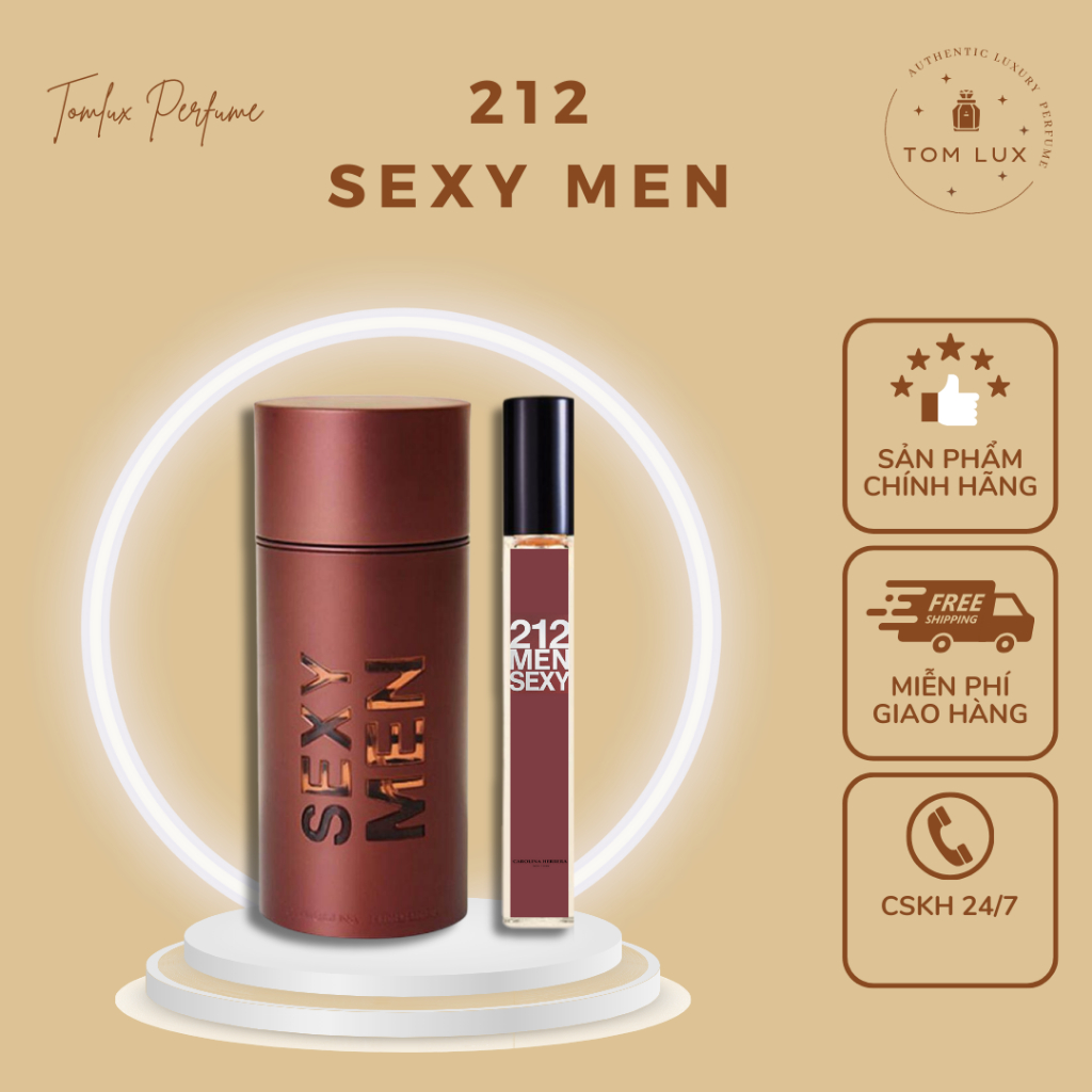 (MẪU THỬ) Nước Hoa Nam 212 Sexy Men EDT TomLux 10ml
