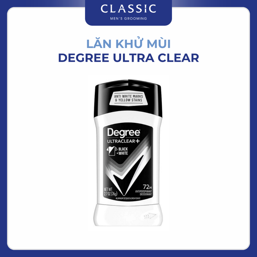 Lăn Khử Mùi Degree Men Ultraclear Black+White