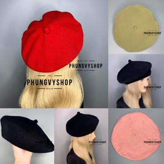  Mũ bánh tiêu beret nón họa sĩ unisex nam nữ phong cách thu đông – NỒI NỈ TRƠN 
