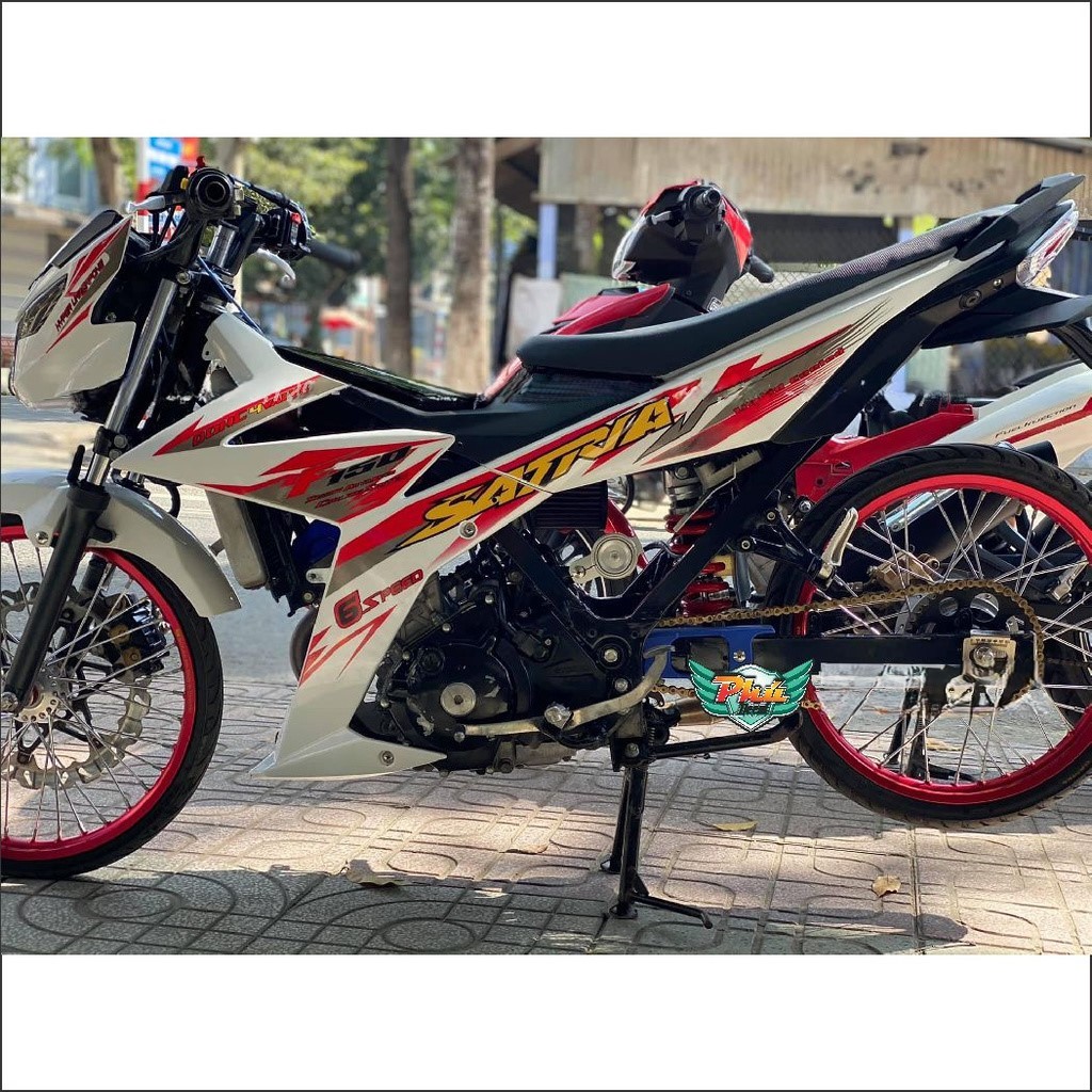 Tem Rời Satria Trắng đỏ Mới (J)