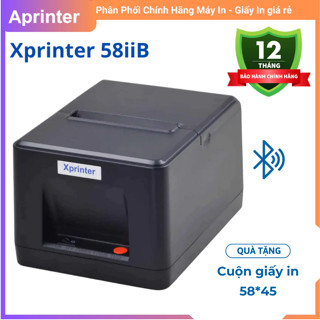 Máy in hóa đơn nhiệt tính tiền mini kết nối Bluetooth Xprinter 58iiB khổ giấy 58mm, chính hãng, bảo hành 12 tháng