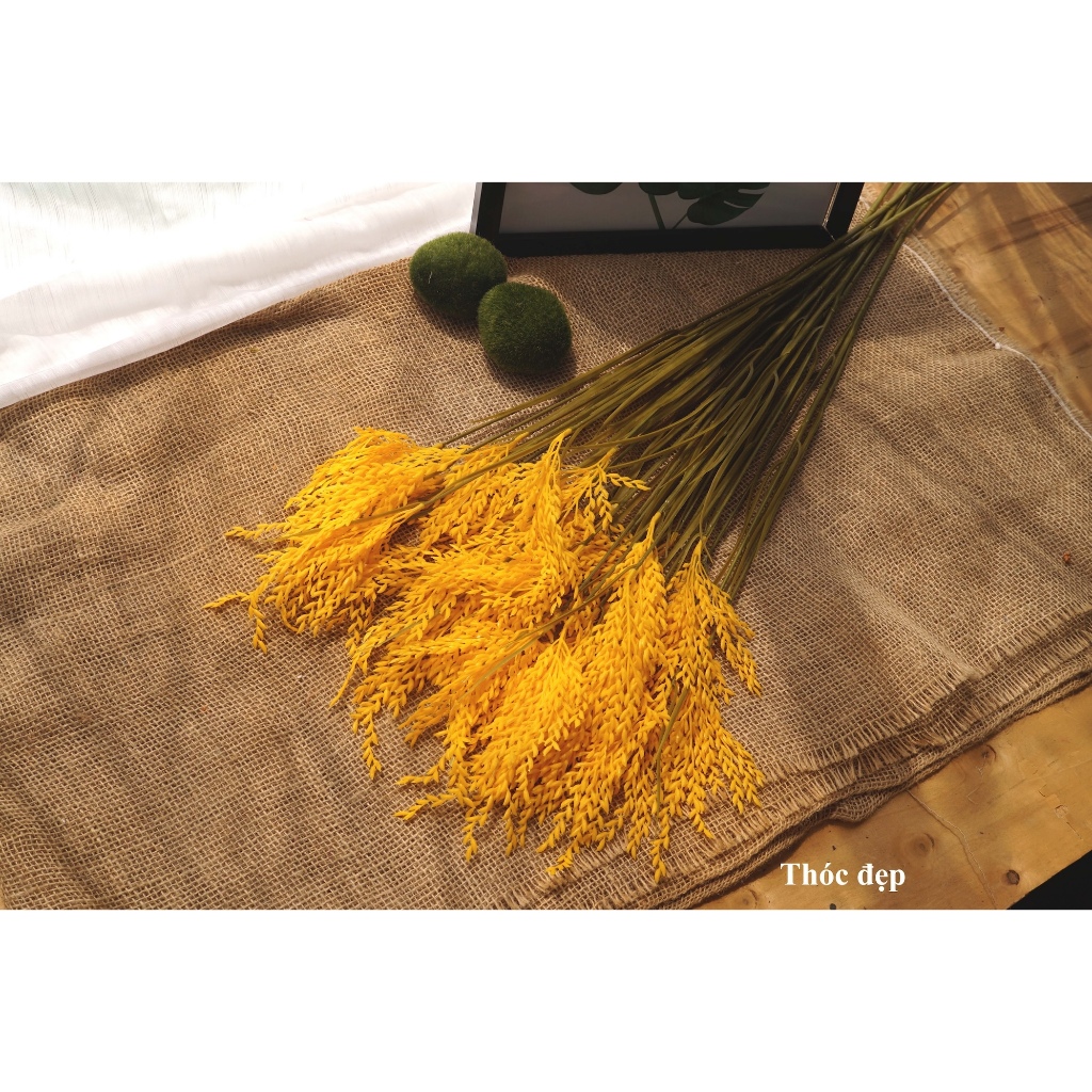 Hoa Lụa Decor, Cành Thóc Lúa Giả Trang Trí