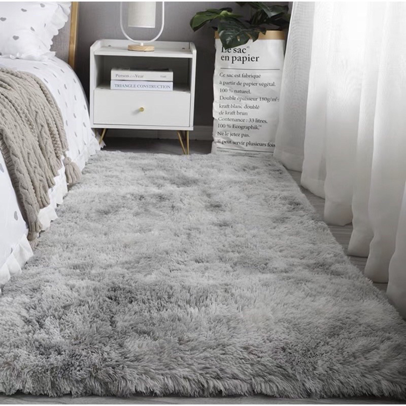 Thảm Lông Trải sàn trang trí phòng khách decor phòng ngủ thảm lông mềm mịn 1m6x2m,1m6x1m,80cmx2m