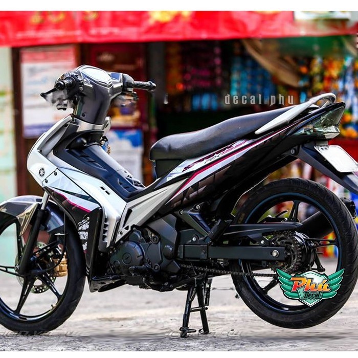 Tem rời Exciter 2006-2010 Spark trắng đen (V)